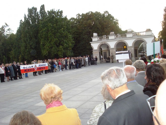 Uroczystości na pl. Marsz. J. Piłsudskiego