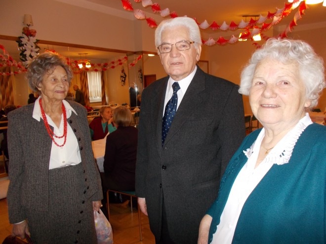 Lidia Argasińska, prezes Mieczysław Szymoniak, Teresa Mielnik