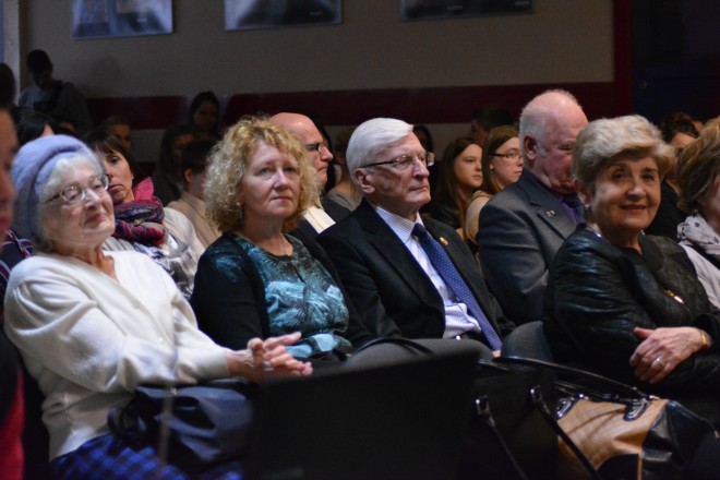 Sybiracy w auli Zespołu Szkół Technicznych