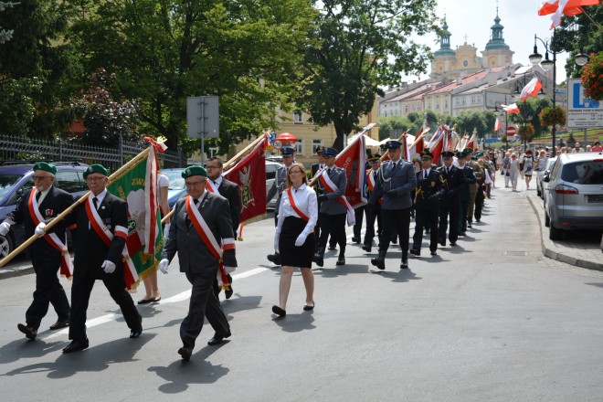 Przemarsz ulicami Przemyśla