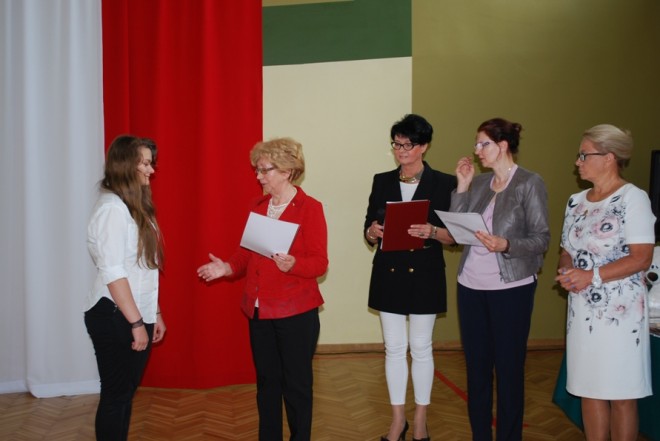 Wręczenie podziękowań