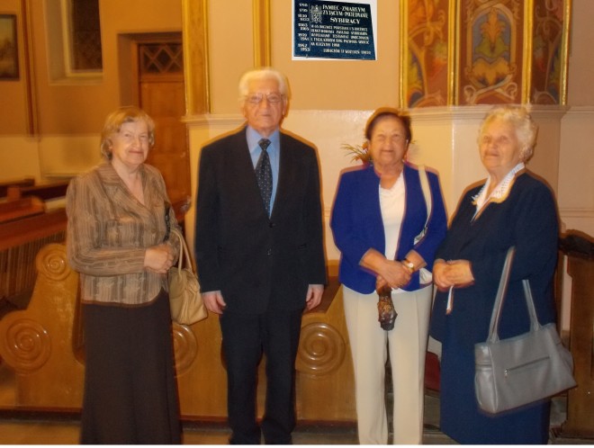 Bronisława Mazepa, Mieczysław Szymoniak z żoną oraz Teresa Mielnik