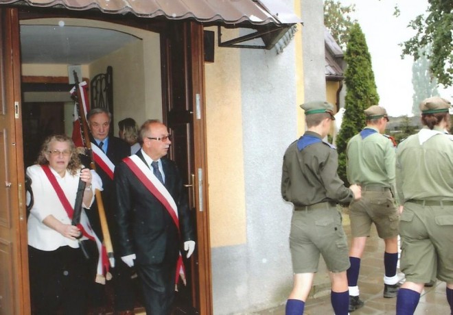 Poczet sztandarowy Oddziału ZS w Legnicy