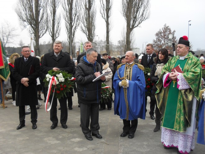 Uroczystość pod pomnikiem Zesłańców na Sybir