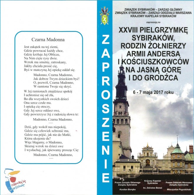 XXVIII Pielgrzymka Sybiraków na Jasną Górę i do Grodźca