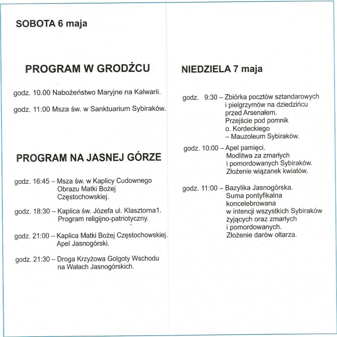 XXVIII Pielgrzymka Sybiraków