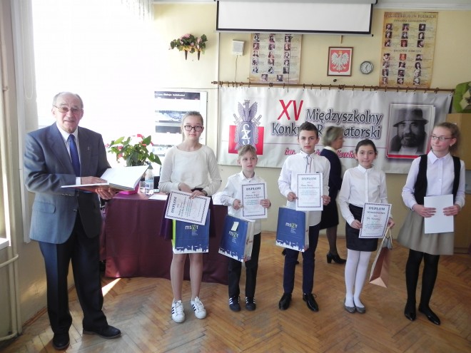 Laureaci konkursu w kategorii szkoły podstawowej