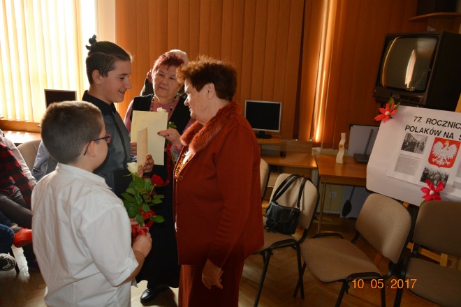 Podziękowanie uczniów dla Sybiraków