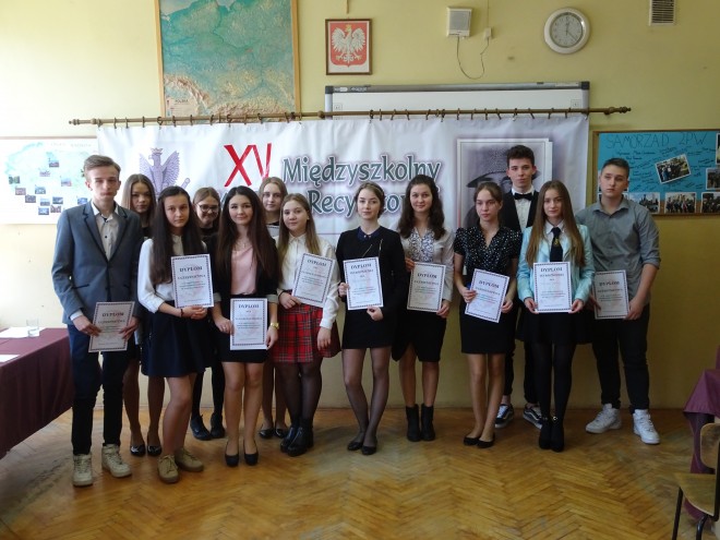 Laureaci i wyróżnieni w kategorii gimnazjum