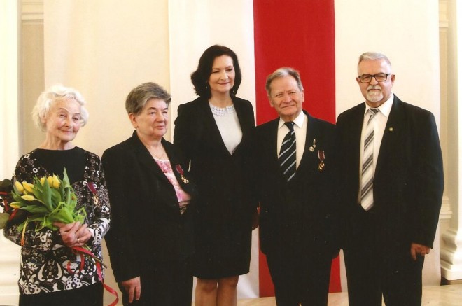 Odznaczeni Stanisława Nykiel i Zbigniew Paszkiewicz
