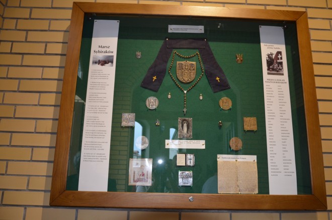 Gablota z pamiątkami z Syberii